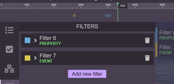 Frame by Frame Filter Multiple Colors